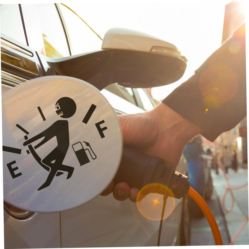 WINOMO Funny Car Stickers High Gas Consumption Decal Fuel Gage Empty Stickers (Black) - Image 5